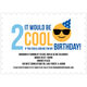 Blue 2 Cool Emoji Birthday Invitations Image 5 of 5